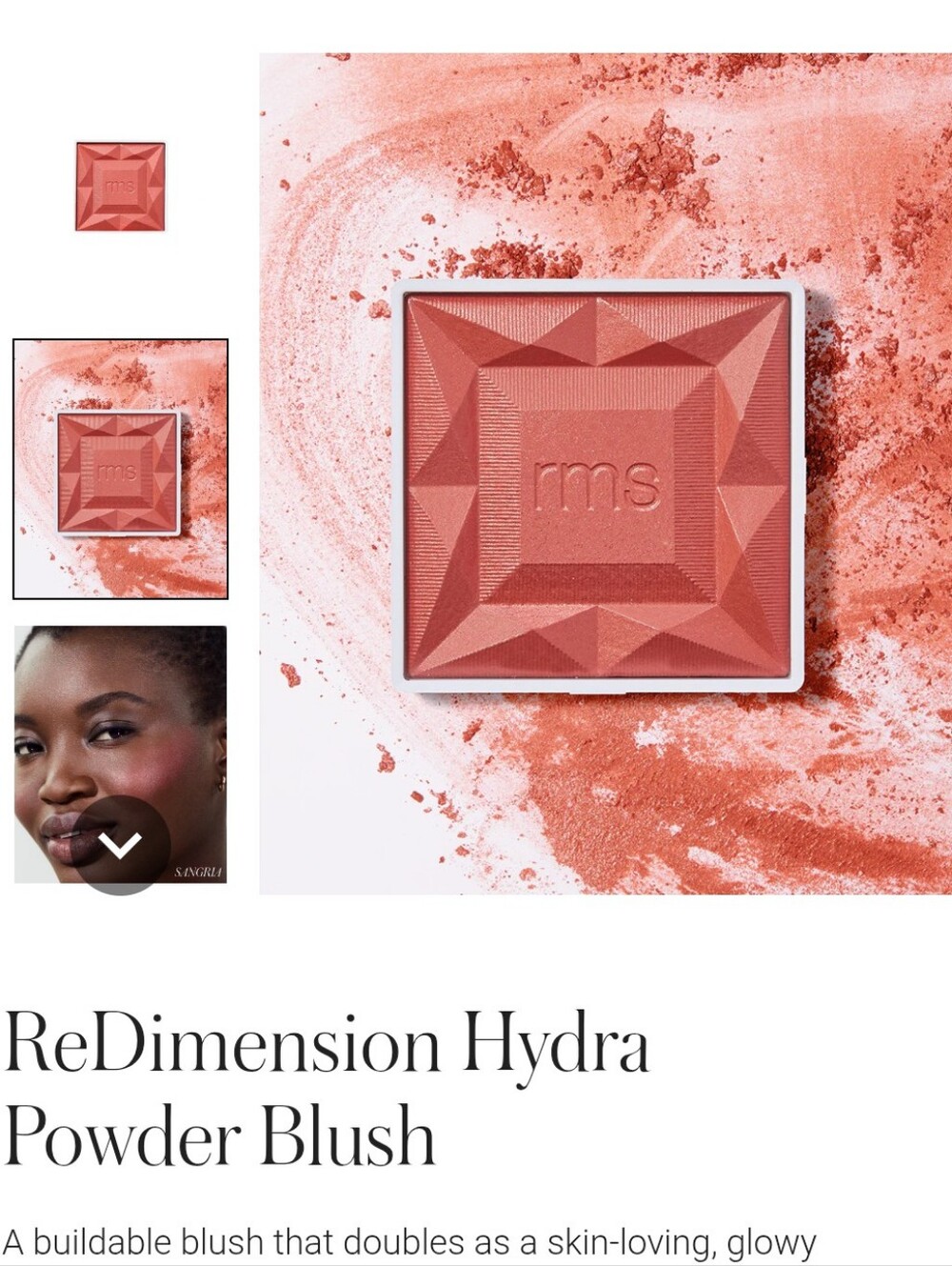 RMS Beauty ReDimension Hydra Powder Blush "Sangria"